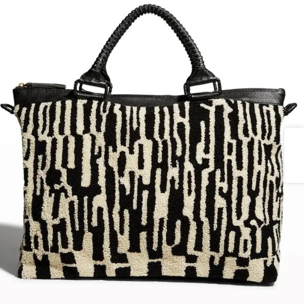 CLEOBELLA abstract checker weekender bag in multi